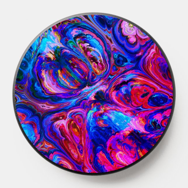 Modern Splash of Purple Hue Paints PopSocket (Popsocket)