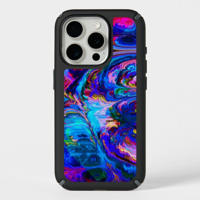 Modern Splash of Purple Hue Paints Speck iPhone Case (Front)