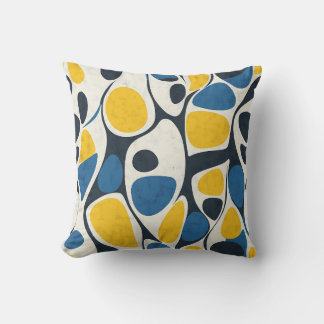 Modern Splash Throw Pillow
