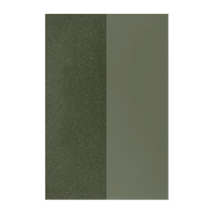 Modern Split Moss Green Acrylic Wall Art (Custom)