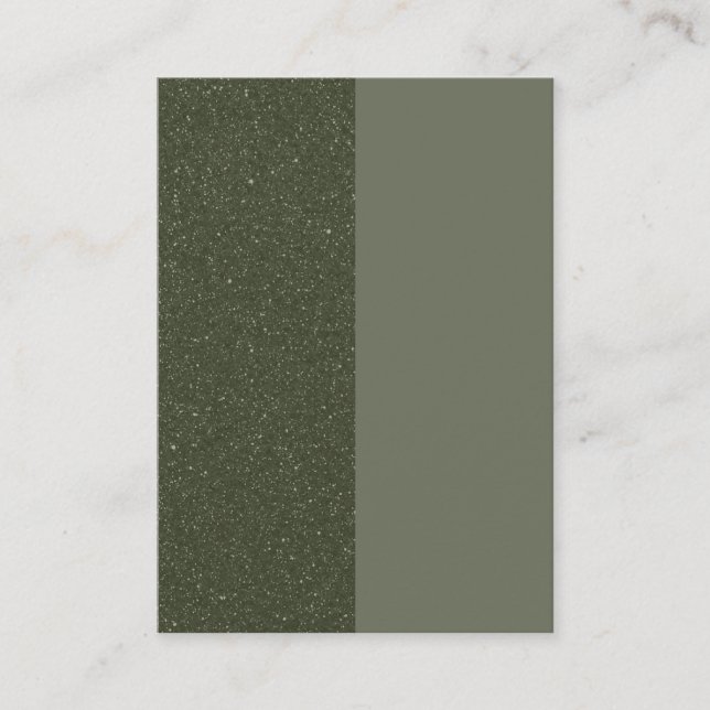 Modern Split Moss Green Discount Card – Customize (Front)