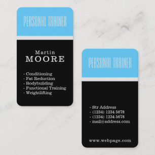 Modern split space elegant cover business card