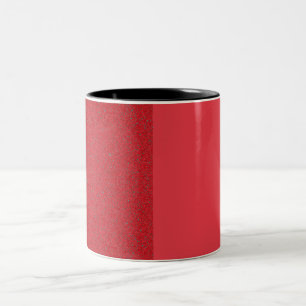 Modern Split Tomato Red Custom Mug