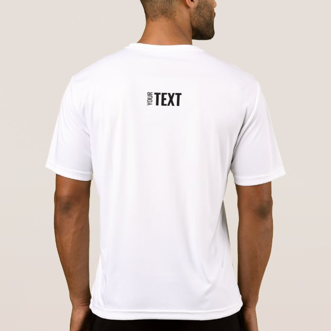 Modern Sport Back Print Template Mens White T-Shirt (Back)