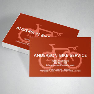Modern Sport Bike Repair Maintenance Coaching Business Card