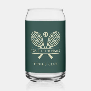 Modern Sport Club Name Tennis Team Swag Custom Can Glass