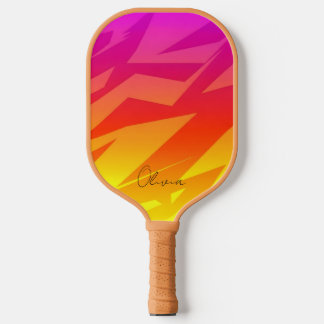 Modern Sporty Energetic Pop Art Aesthetic  Pickleball Paddle