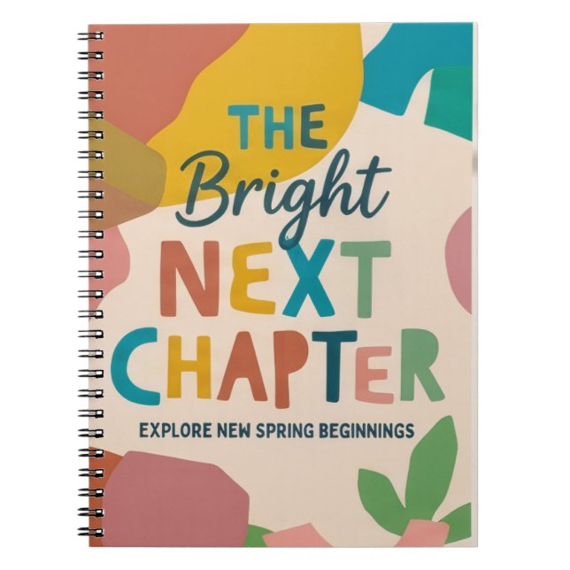 Modern Spring Beginnings Spiral Notebook Class (Front)