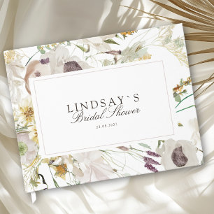 Modern Spring Bridal Shower Guest Book