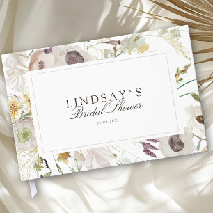 Modern Spring Bridal Shower Guest Book