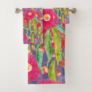 Modern Spring Eucalyptus Blooms After The Rain Bath Towel Set