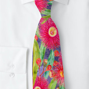 Modern Spring Eucalyptus Blooms After The Rain Neck Tie