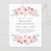Modern Spring Floral Mom To Be Baby Shower Invitation Postcard (Front)