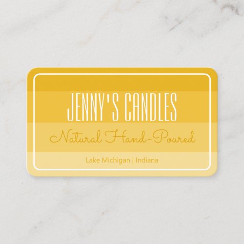 Modern Square Border Pastel Rainbow Ombre Honey Business Card