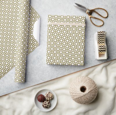 Modern Square Pattern Gold 