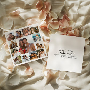 Modern Square Photo Collage Wedding Anniversary