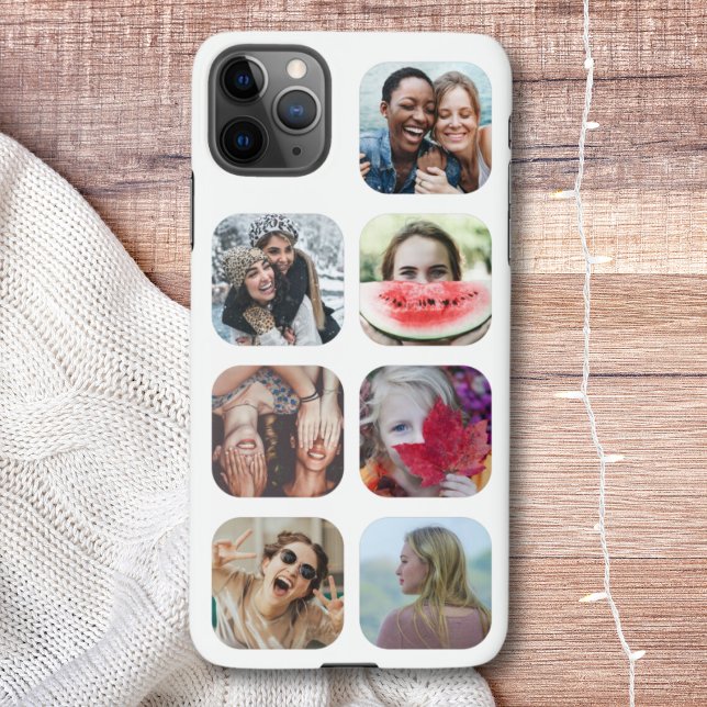 Modern Square Photo Keepsake White iPhone Case (Creator Uploaded)