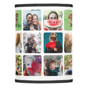 Modern Square Photo Pattern Lamp Shade