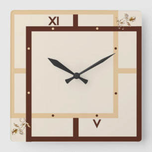 Modern square wall clock