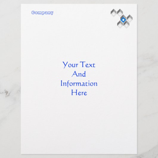 Modern Squares Letterhead (Front)