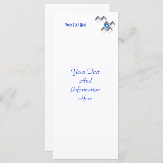 Modern Squares Rack Card (Front/Back)