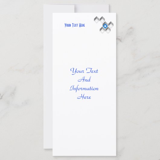 Modern Squares Rack Card (Front)