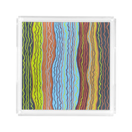Modern Squiggles 4 Acrylic Tray