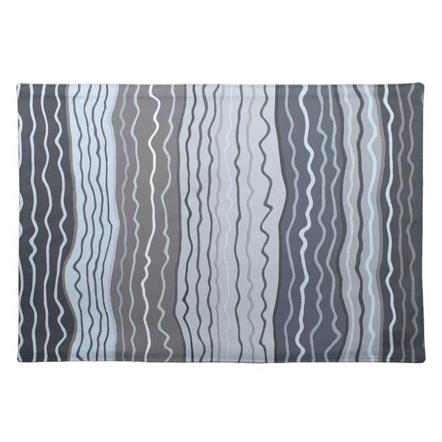 Modern Squiggles 5 Cloth Placemat (Front)