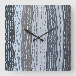 Modern Squiggles 5 Wall Clock