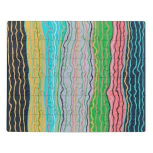 Modern Squiggles Acrylic Puzzle