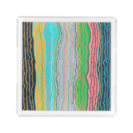 Modern Squiggles Acrylic Tray
