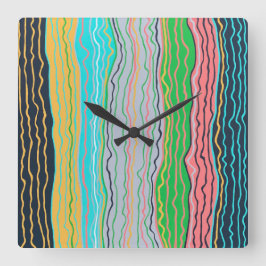 Modern Squiggles Wall Clock