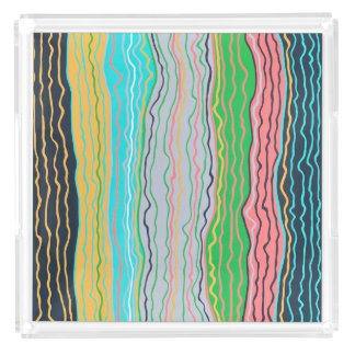 Modern Squiggles X-Large Acrylic Tray