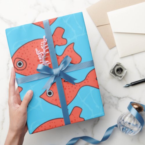Modern Squishy Fishy Wrapping Paper