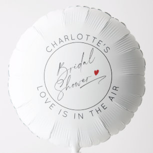 Modern srcipt Valentines Day Bridal shower Balloon
