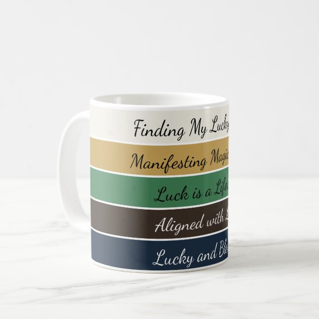 Modern St. Patrick’s Day Gradient Coffee Mug (Front Left)