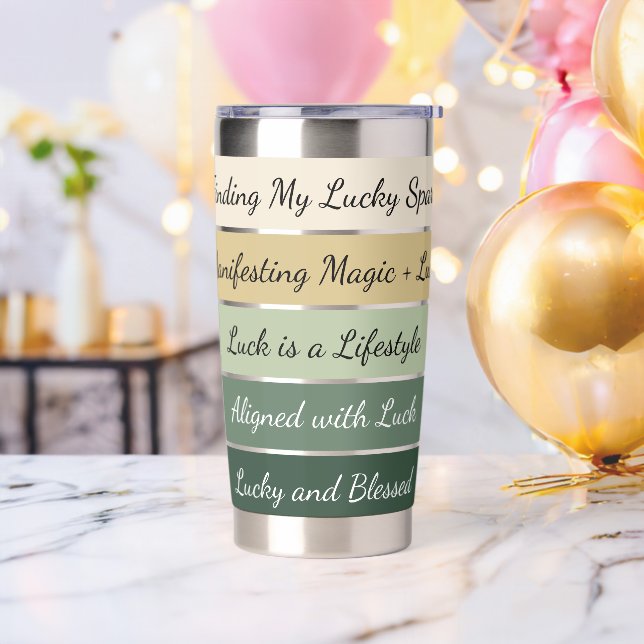 Modern St. Patrick’s Day Gradient Insulated Tumbler (Bachelor Party)