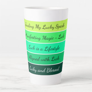 Modern St. Patrick’s Day Gradient Latte Mug