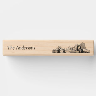 Modern St. Paul Wedding Guestbook Lawn Game Topple Tower