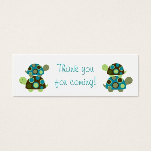 Modern Stacked Turtle Party Favor Gift Tags Business Cards