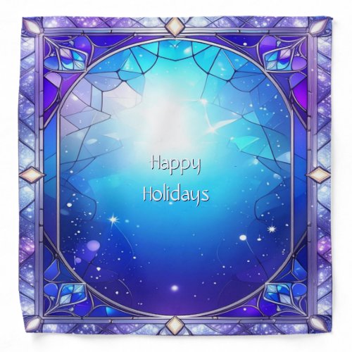 Modern Stained Glass Holiday Bandana