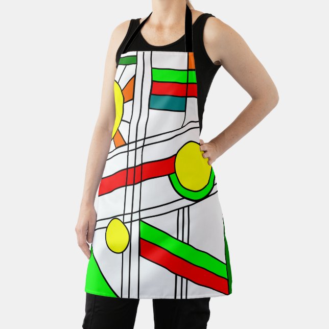 Modern Stained-Glass Look Apron (Insitu)