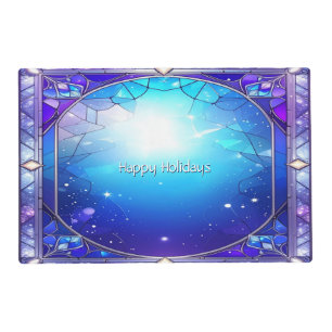 Modern Stained Glass Pattern Paper Placemat
