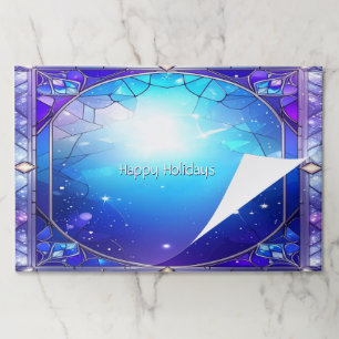 Modern Stained Glass Pattern Tearaway Placemat