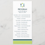 Modern Star Bar Mitzvah Program<br><div class="desc">This contemporary 4" x 9" program sets the tone for your special event. Corresponds with the Modern Star invitation suite.</div>