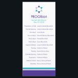 Modern Star Bat Mitzvah Program<br><div class="desc">This contemporary 4" x 9" program sets the tone for your special event. Corresponds with the Modern Star invitation suite.</div>