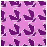 Modern Star Geometric - purple and violet Fabric