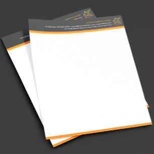 Modern Star Logo Business Letterhead Template
