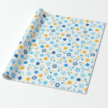 Modern Star of David Hanukkah Wrapping Paper<br><div class="desc">This modern wrapping paper is super cute!  It has funky dots,  snowflakes,  and Stars of David all in blue and gold.  Get enough to wrap all your gifts!  They'll look fabulous!</div>