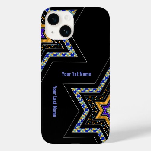 Modern Star of David Personalized Case_Mate iPhone 14 Case